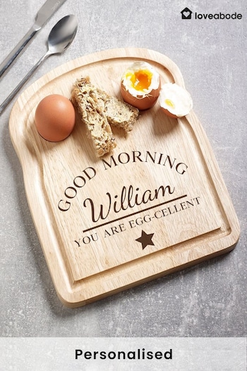 Personalised Good Morning Egg Board by Loveabode (P96153) | £15