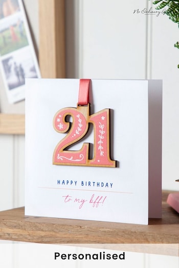 Personalised Big Birthday Hanging Keepsake Card by No Ordinary Gift (P96355) | £12