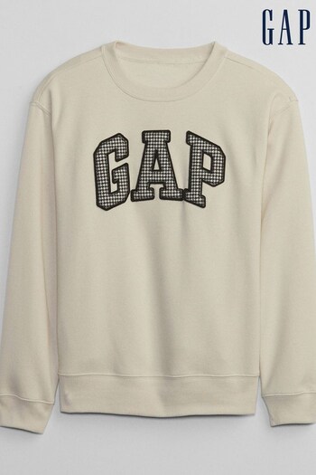 Gap Cream Relaxed Original Logo Sweatshirt (P96484) | £35