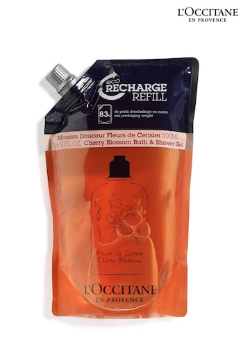 L'Occitane Cherry Blossom Shower Gel Eco Refill 500ml (P96511) | £21
