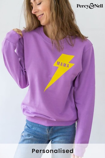 Personalised Mama Lightning Bolt Sweatshirt by Percy & Nell (P96634) | £35