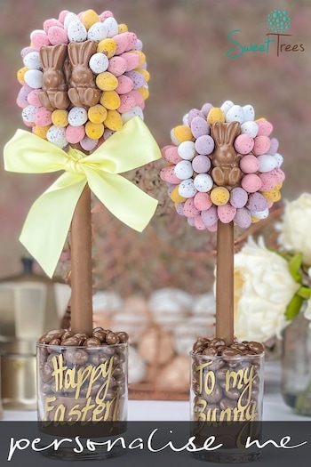 Personalised Cadbury Mini Egg and Malteaser Bunny Tree by Sweet Trees (P96760) | £32 - £42