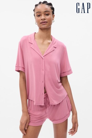 Gap Pink Short Sleeve Pyjama Top (P96907) | £25