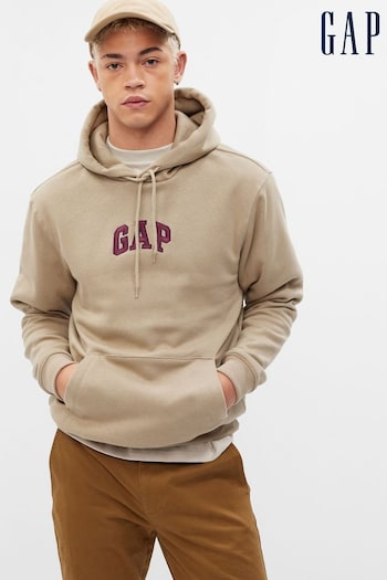 Gap Brown Arch Logo Cotton Mix Hoodie (P96926) | £45