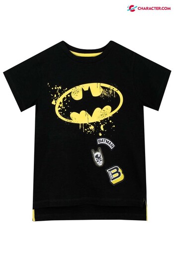 Character Black Batman T-Shirt (P96968) | £13
