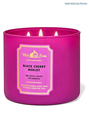 Bath & Body Works Black Cherry Merlot 3 Wick Candle 14.5 oz / 411 g (P97013) | £29.50