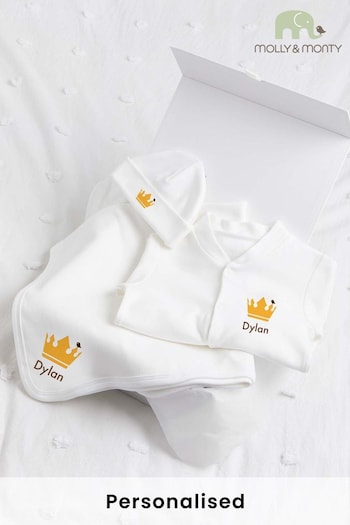 Personalised Crown Starter Pack Gift Set by Molly & Monty (P97975) | £45