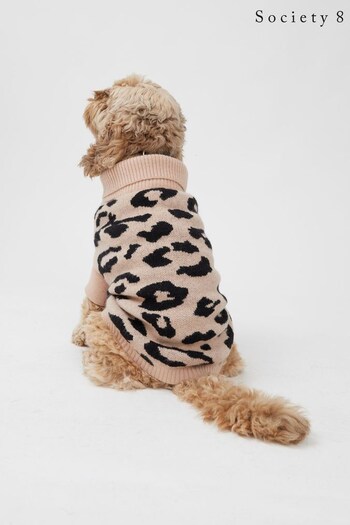 Society 8 Brown Knit Jumper - Dog (P98096) | £18