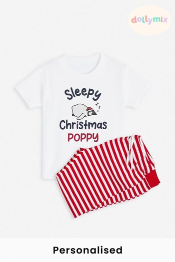 Personalised Sleepy Christmas Toddler Pyjamas by Dollymix (P98210) | £30