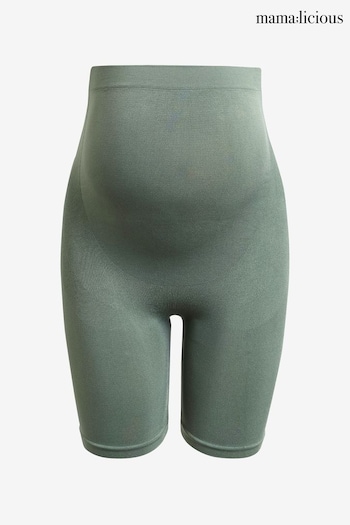 Mamalicious Green Maternity Over The Bump Seamless Support Shorts (P98301) | £15