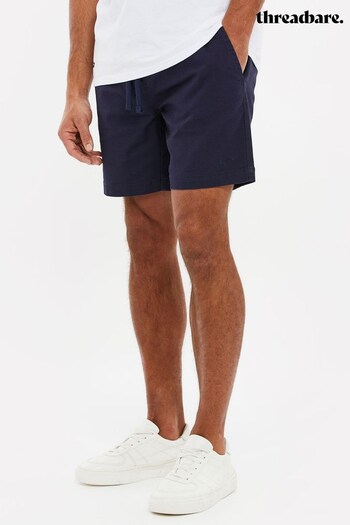Threadbare Navy Pull On Cotton Chino Shorts (P98422) | £20