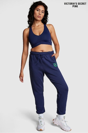 Victoria's Secret PINK Midnight Navy Blue Fleece Cuffed Jogger (P98534) | £39