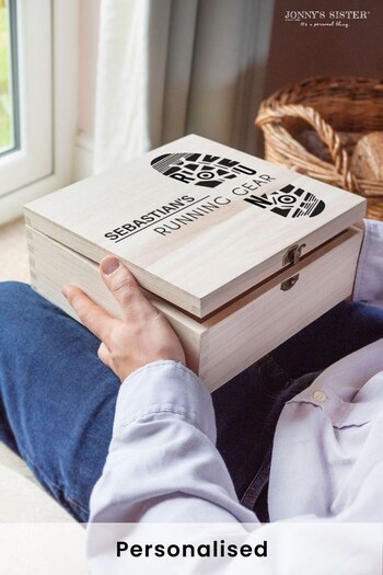 Personalised Running Wooden Box by Jonny's Sister (P98624) | £39