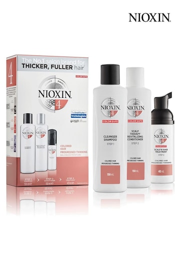 Nioxin 3-Part System 4 Trial Kit for Coloured Hair with Progressed Thinning (P98665) | £39