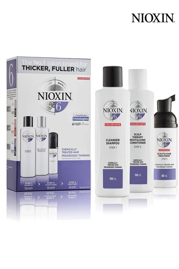 Nioxin 3-Part System 6 Trial Kit for Chemically Treated Hair with Progressed Thinning (P98667) | £43