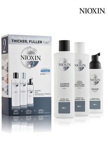 Nioxin 3-Part System 2 Loyalty Kit for Natural Hair with Progressed Thinning (P98669) | £67