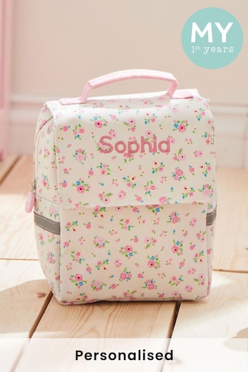 Personalised Ditsy Grab Handle Lunchbag by My 1st Years (P98707) | £25