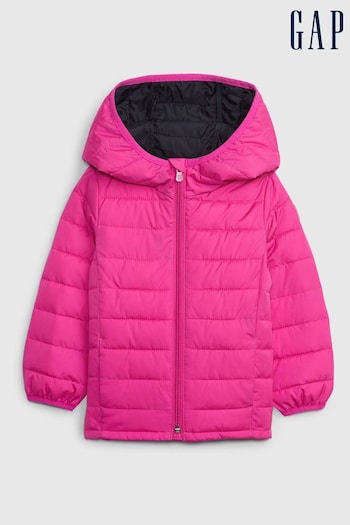 Gap Pink Water Resistant Recycled Lightweight Puffer Jacket (12mths-5yrs) (P98801) | £30