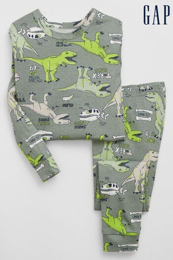 Gap Green Dinosaur Organic Cotton Pyjama Set (P98804) | £18