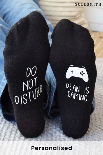 Personalised Do Not Disturb Socks by Solesmith (P98888) | £15