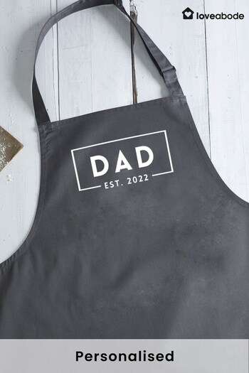 Personalised Name and Date Apron by Loveabode (P99010) | £21