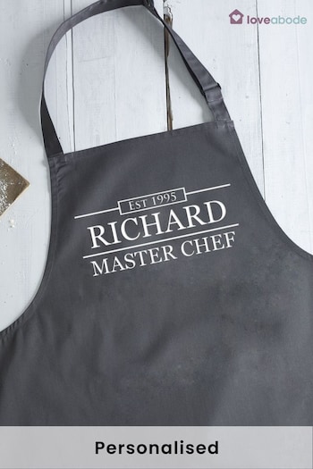 Personalised Master Chef Apron by Loveabode (P99011) | £21