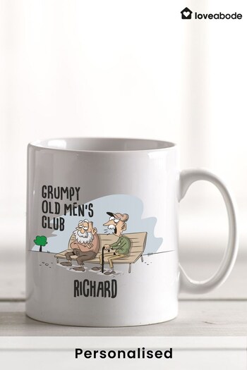 Personalised Grumpy Men Mug by Loveabode (P99021) | £12