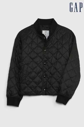Gap Black Recycled Lightweight Quilted Puffer Jacket (P99226) | £60