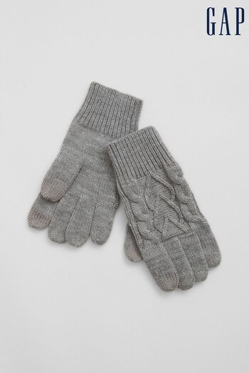 Gap Grey Cable-Knit Gloves (P99227) | £12