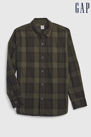 Gap Green Poplin Button-Down Shirt (P99228) | £20