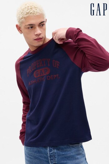 Gap Blue Athletic Long Sleeve T-Shirt (P99232) | £25