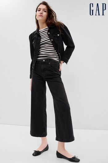 Gap Black High Waisted Ankle Jeans Ferretti with Washwell (P99245) | £55