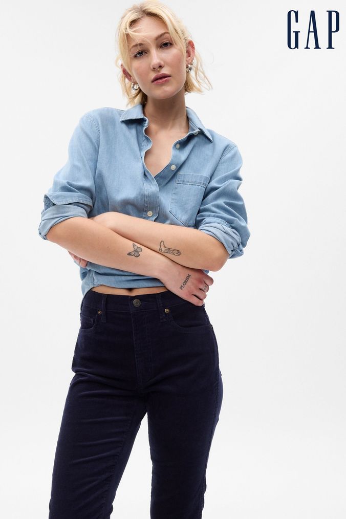 Gap cropped outlet trousers