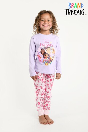 Brand Threads Pink Disney Encanto Cotton Pyjama Ages 3-10 (P99506) | £15