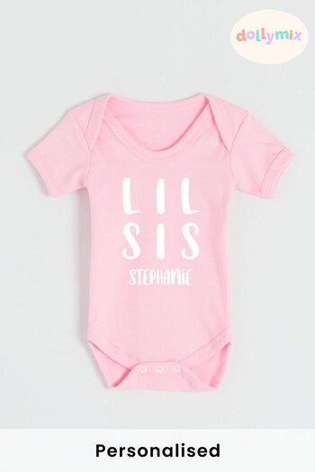Personalised Lil Sibling Bodysuit by Dollymix (P99616) | £14