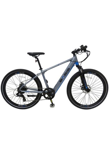 E-Bikes Direct Grey & Blue Basis Protocol 700c Hybrid Electric Bike, 7Ah Integrated (P99632) | £999