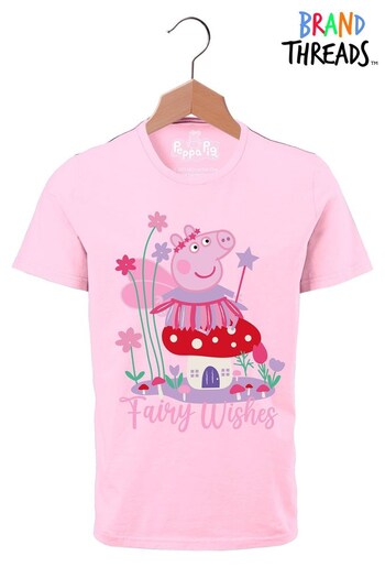 Brand Threads Pink T-Shirt - Elefanten-Print (P99709) | £13