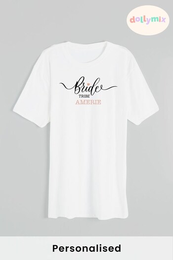 Personalised Bride Logo T-Shirt by Dollymix (P99923) | £17
