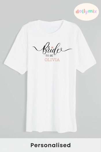 Personalised Bride Logo T-Shirt by Dollymix (P99924) | £17