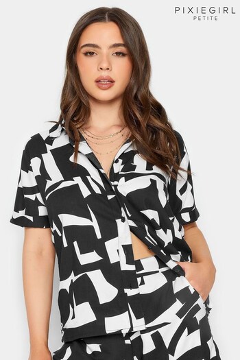 PixieGirl Petite Black Short Sleeve Shirt (Q00590) | £27