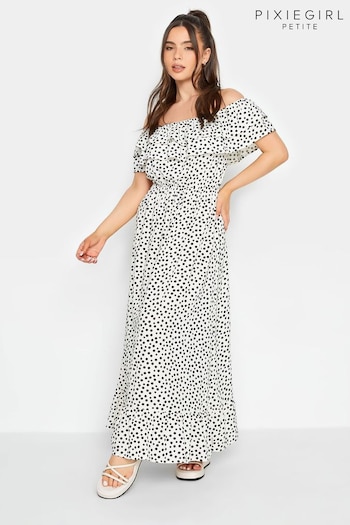 PixieGirl Petite White Maxi Dress (Q00591) | £38