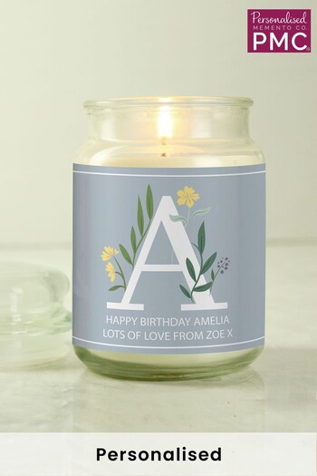 Personalised Initial Candle Jar by PMC (Q01080) | £20