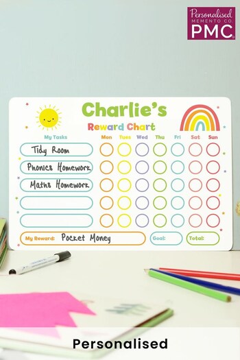 Personalised Rewards Chart & Dry Wipe Pen by PMC (Q01081) | £15