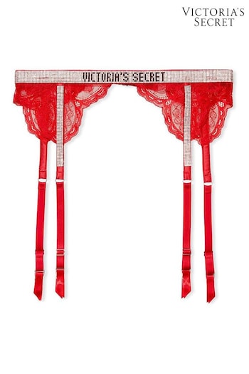 Victoria's Secret Lipstick Red Shine Strap Suspenders (Q01139) | £45