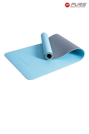 Pure 2 Improve Blue Non-Slip Yoga Mat (Q01866) | £36