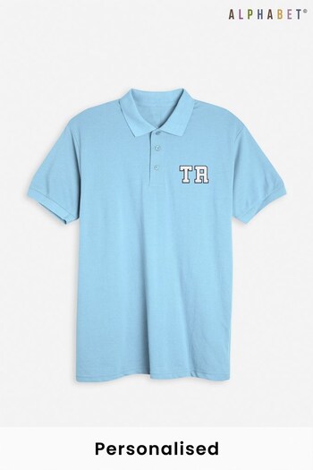 Personalised Adult's Monogrammed Polo Shirt by Alphabet (Q02376) | £21