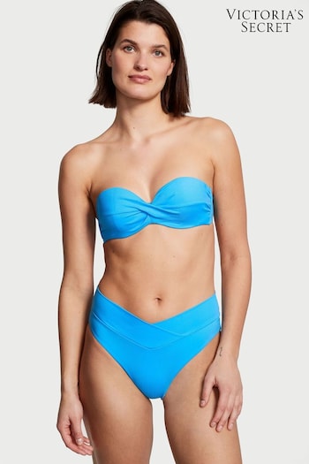 Victoria's Secret Capri Blue Cross Over Bikini Bottom (Q02627) | £26
