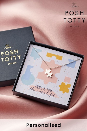 Personalised Necklace Gift Box by Posh Totty Designs (Q03058) | £25