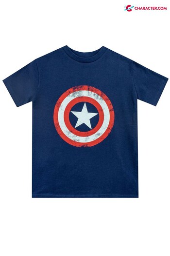 Character Blue Marvel Captain America T-Shirt Adult (Q03152) | £14