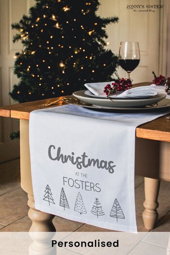 Personalised Christmas Table Runner by Jonny's Sister (Q03201) | £28